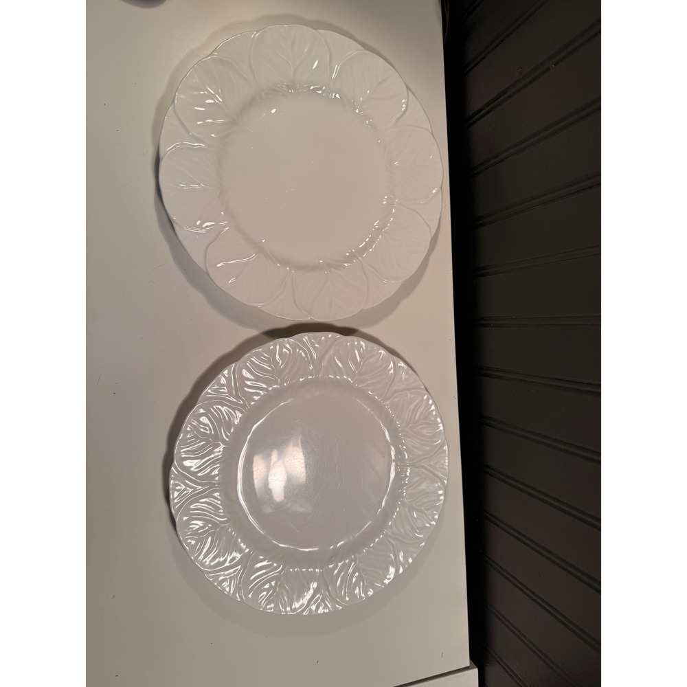 Wedgwood Countryware Dinner Plates Set of 2 White Bone China England 10.75 in